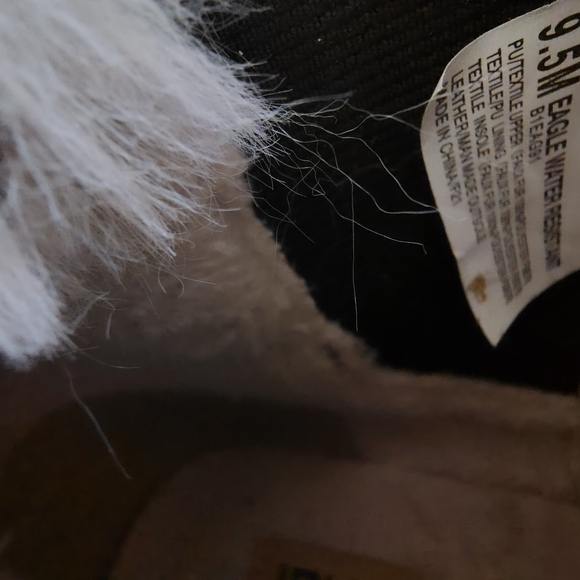 JBU By Jambu Eagle Waterproof Black Faux Fur Ankle Boots Women's Sz 9.5 - Picture 7 of 11